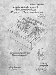 Type Writing Machine Patent - Slate | Obraz na stenu