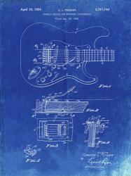 Tremolo Device for Stringed Instruments Patent - Faded Blueprint | Obraz na stenu