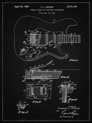 Tremolo Device for Stringed Instruments Patent - Vintage Black | Obraz na stenu
