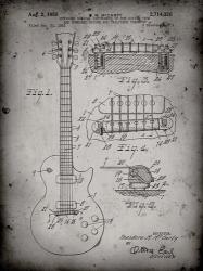 Guitar & Combined Bridge & Tailpiece Therefor Patent - Faded Grey | Obraz na stenu