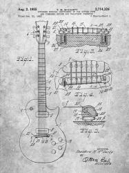 Guitar & Combined Bridge & Tailpiece Therefor Patent - Slate | Obraz na stenu