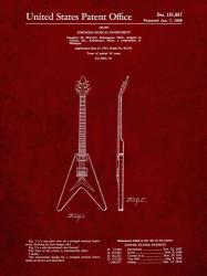 Stringed Musical Instrument Patent - Burgundy | Obraz na stenu