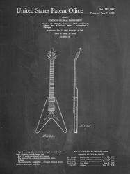 Stringed Musical Instrument Patent - Chalkboard | Obraz na stenu