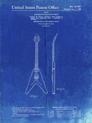 Stringed Musical Instrument Patent - Faded Blueprint | Obraz na stenu