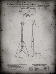 Stringed Musical Instrument Patent - Faded Grey | Obraz na stenu