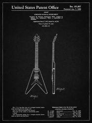 Stringed Musical Instrument Patent - Vintage Black | Obraz na stenu