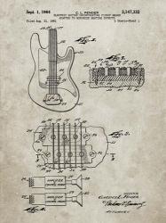 Electric Guitar Patent - Sandstone | Obraz na stenu