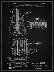 Electric Guitar Patent - Vintage Black | Obraz na stenu