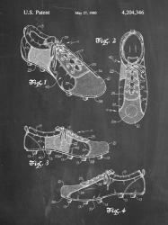 Chalkboard Soccer Cleats Patent | Obraz na stenu