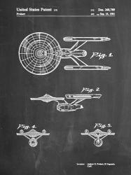 Chalkboard Starship Enterprise Patent | Obraz na stenu