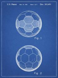 Blueprint Leather Soccer Ball Patent | Obraz na stenu