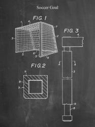 Chalkboard Soccer Goal Patent | Obraz na stenu