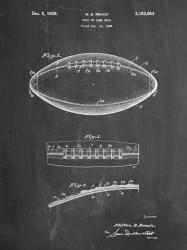 Chalkboard Football Game Ball Patent | Obraz na stenu