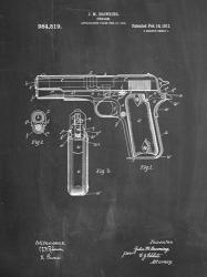 Chalkboard Colt 1911 Semi-Automatic Pistol Patent | Obraz na stenu