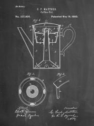 Chalkboard Coffee Percolator 1880 Patent Art | Obraz na stenu