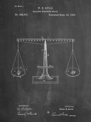 Chalkboard Scales of Justice Patent | Obraz na stenu