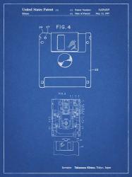 Blueprint 3 1/2 Inch Floppy Disk Patent | Obraz na stenu