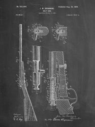 Chalkboard Browning Bolt Action Gun Patent | Obraz na stenu