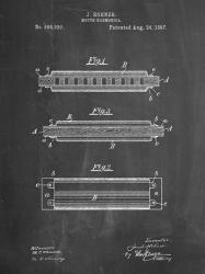 Chalkboard Hohner Harmonica Patent | Obraz na stenu