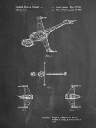 Chalkboard Star Wars B-Wing Starfighter Patent | Obraz na stenu