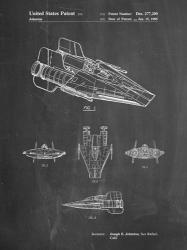 Chalkboard Star Wars RZ-1 A Wing Starfighter Patent | Obraz na stenu