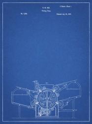Blueprint Printing Press Patent | Obraz na stenu