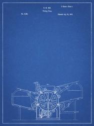 Blueprint Printing Press Patent | Obraz na stenu