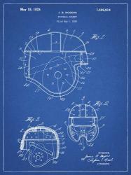 Blueprint Football Helmet 1925 Patent | Obraz na stenu