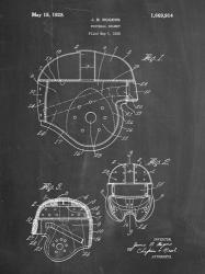 Chalkboard Football Helmet 1925 Patent | Obraz na stenu