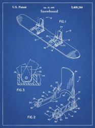 Blueprint Burton Baseless Binding 1995 Snowboard Patent | Obraz na stenu