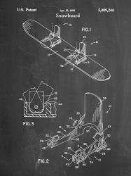 Chalkboard Burton Baseless Binding 1995 Snowboard Patent | Obraz na stenu
