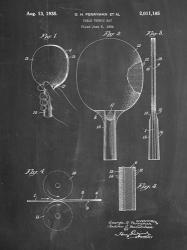 Chalkboard Ping Pong Paddle Patent | Obraz na stenu