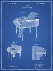 Blueprint Wurlitzer Butterfly Model 235 Piano Patent | Obraz na stenu