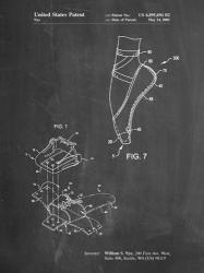 Chalkboard Ballet Shoe Patent | Obraz na stenu