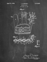 Chalkboard Denkert Baseball Glove Patent | Obraz na stenu