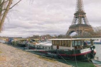 Eiffel Tower and Seine Qauy Paris | Obraz na stenu