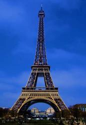 Eiffel Tower Blue Hour | Obraz na stenu