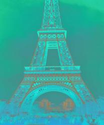 Eiffel Tower in Turquoise | Obraz na stenu