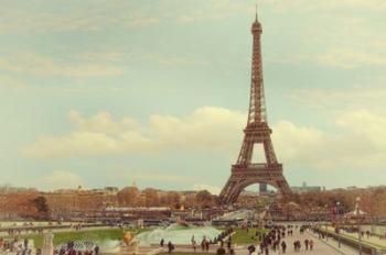 Eiffel Tower with Jardin du Trocadero | Obraz na stenu