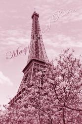 Eiffel Tower with Magnolia Pink | Obraz na stenu