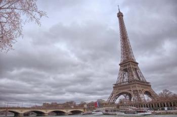 Eiffel Tower, Seine and Pont d'Iena | Obraz na stenu