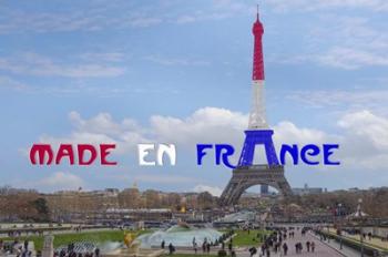 Made en France with Eiffel Tower | Obraz na stenu
