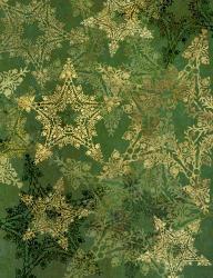 Star Pattern Green and Gold | Obraz na stenu