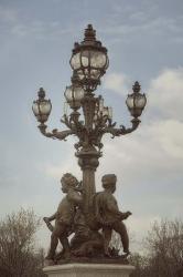 Art Nouveau Lamps Posts on Pont Alexandre III - IV | Obraz na stenu