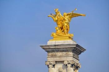 Golden Fame Statue On Pont Alexandre III - I | Obraz na stenu