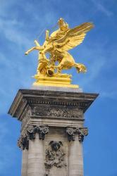 Golden Fame Statue On Pont Alexandre III - II | Obraz na stenu