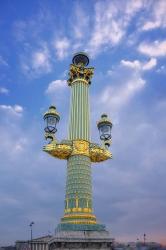 Lamp Post On Place de la Concorde | Obraz na stenu