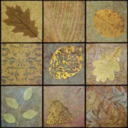 Golden Leaves Nine-Square | Obraz na stenu