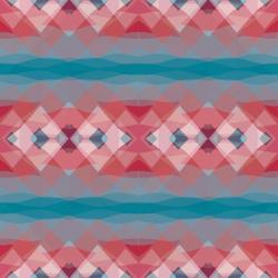 Ethnic Pattern Red Blue | Obraz na stenu