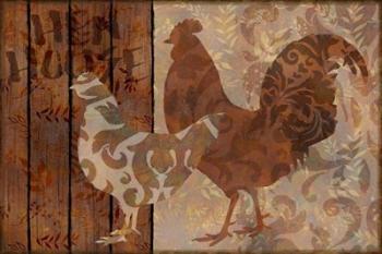 Farm Friends Chicken and Rooster | Obraz na stenu